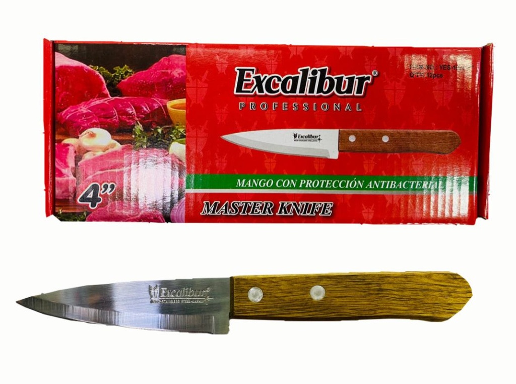 Cuchillo excalibur madera #4 mediano CAJA X12 
