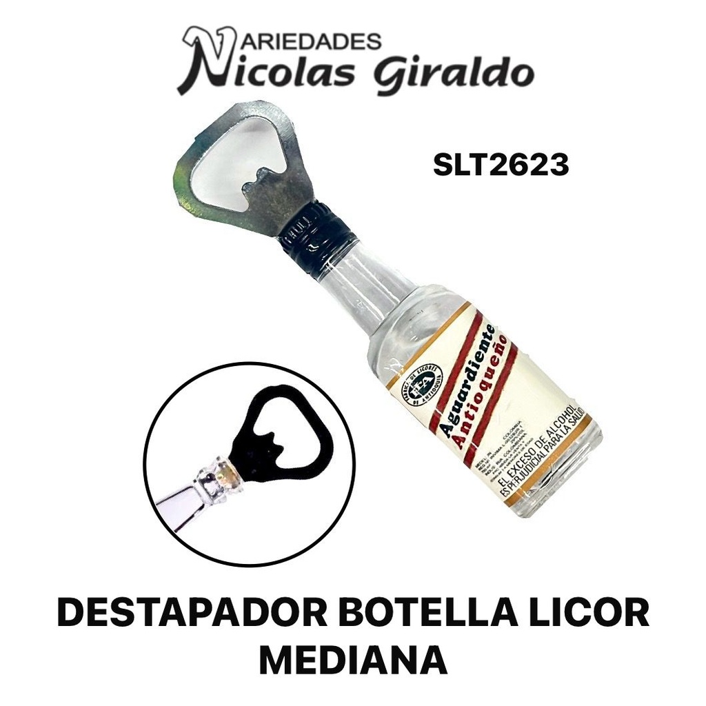 Destapador botella licor mediana