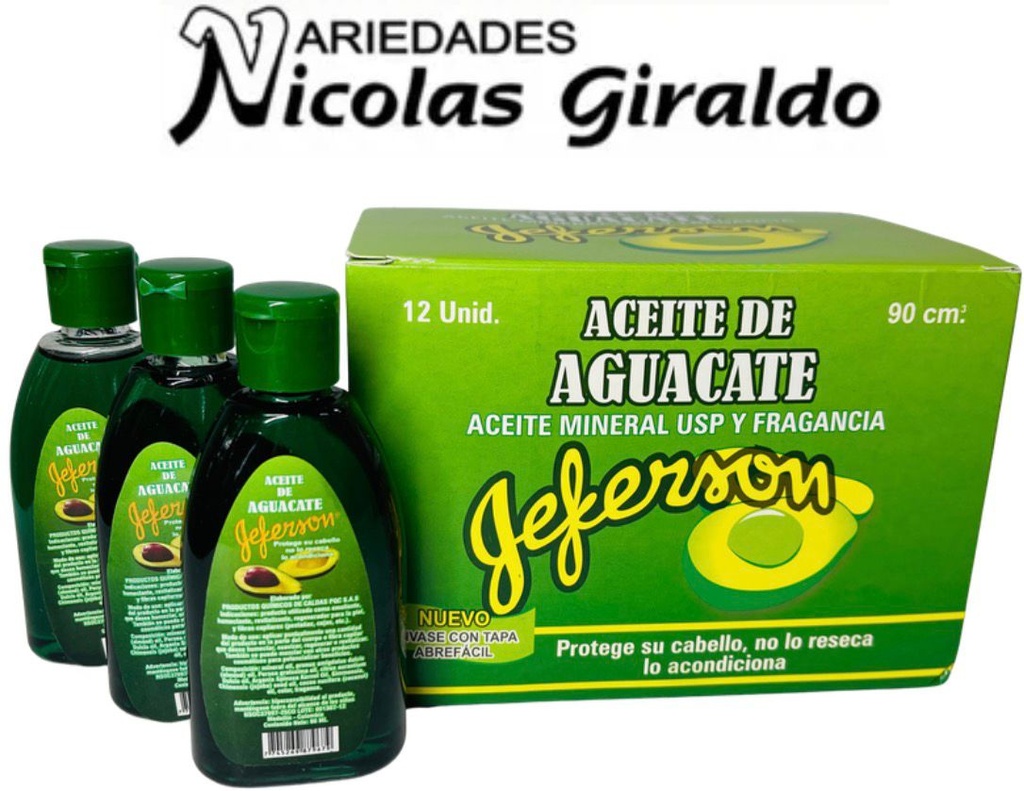 Aceite aguacate x90ml jeferson