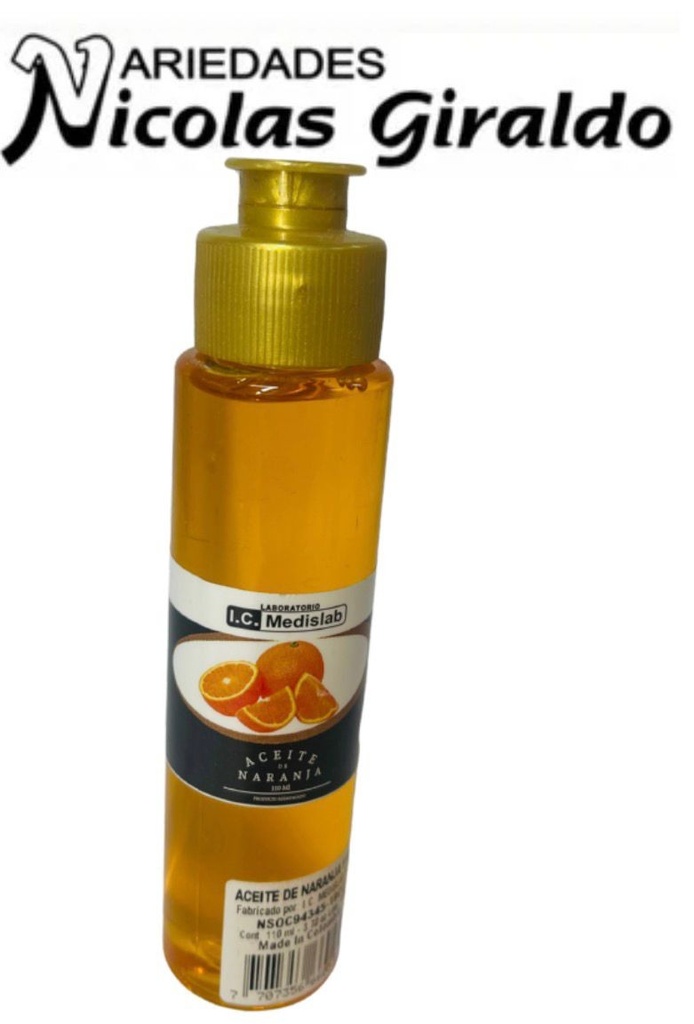 Aceite corporal medislab naranja x110