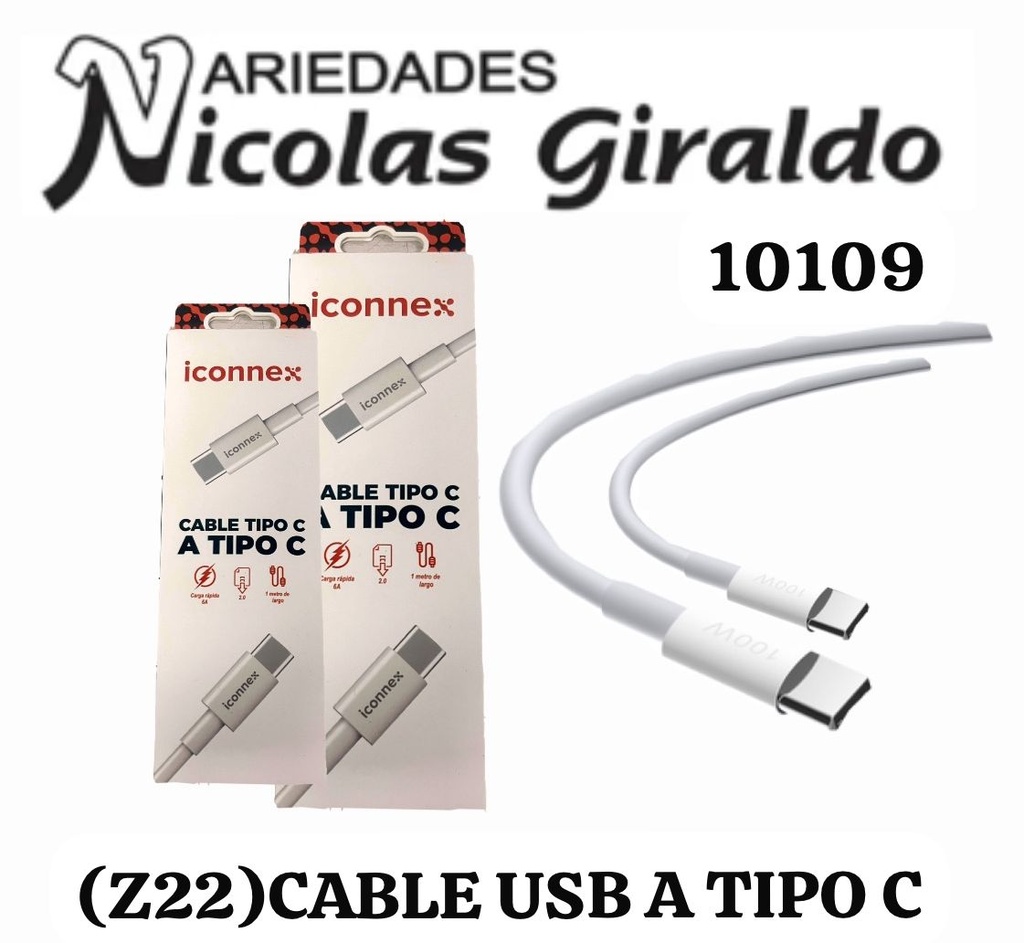  (Z22) Cable usb a tipo C 