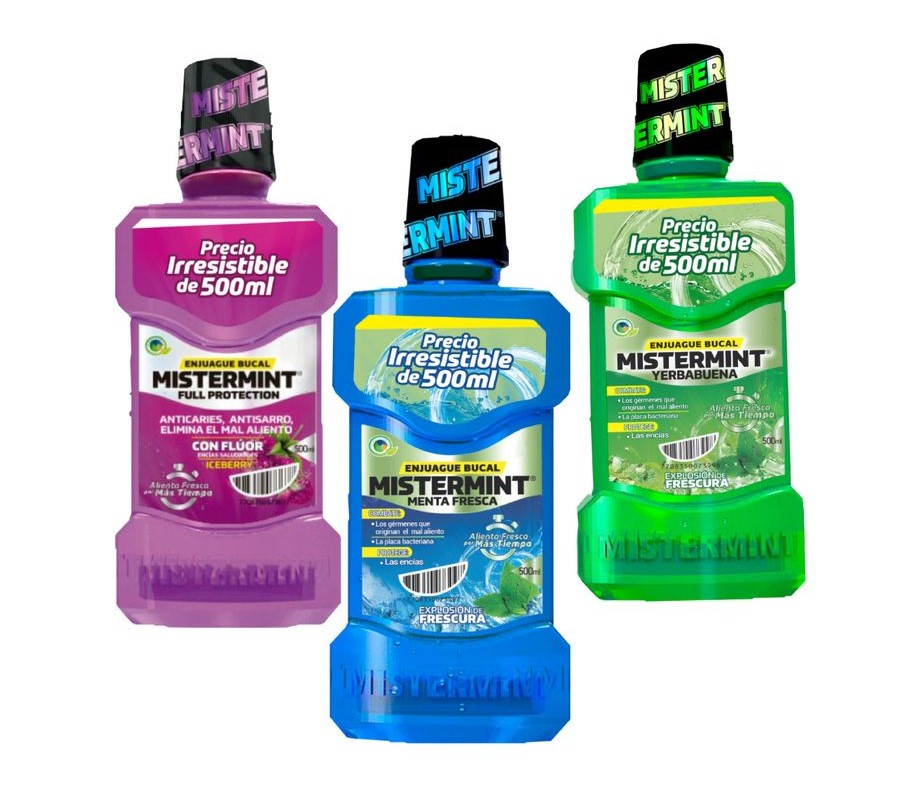 Enjuague bucal mistermint grande