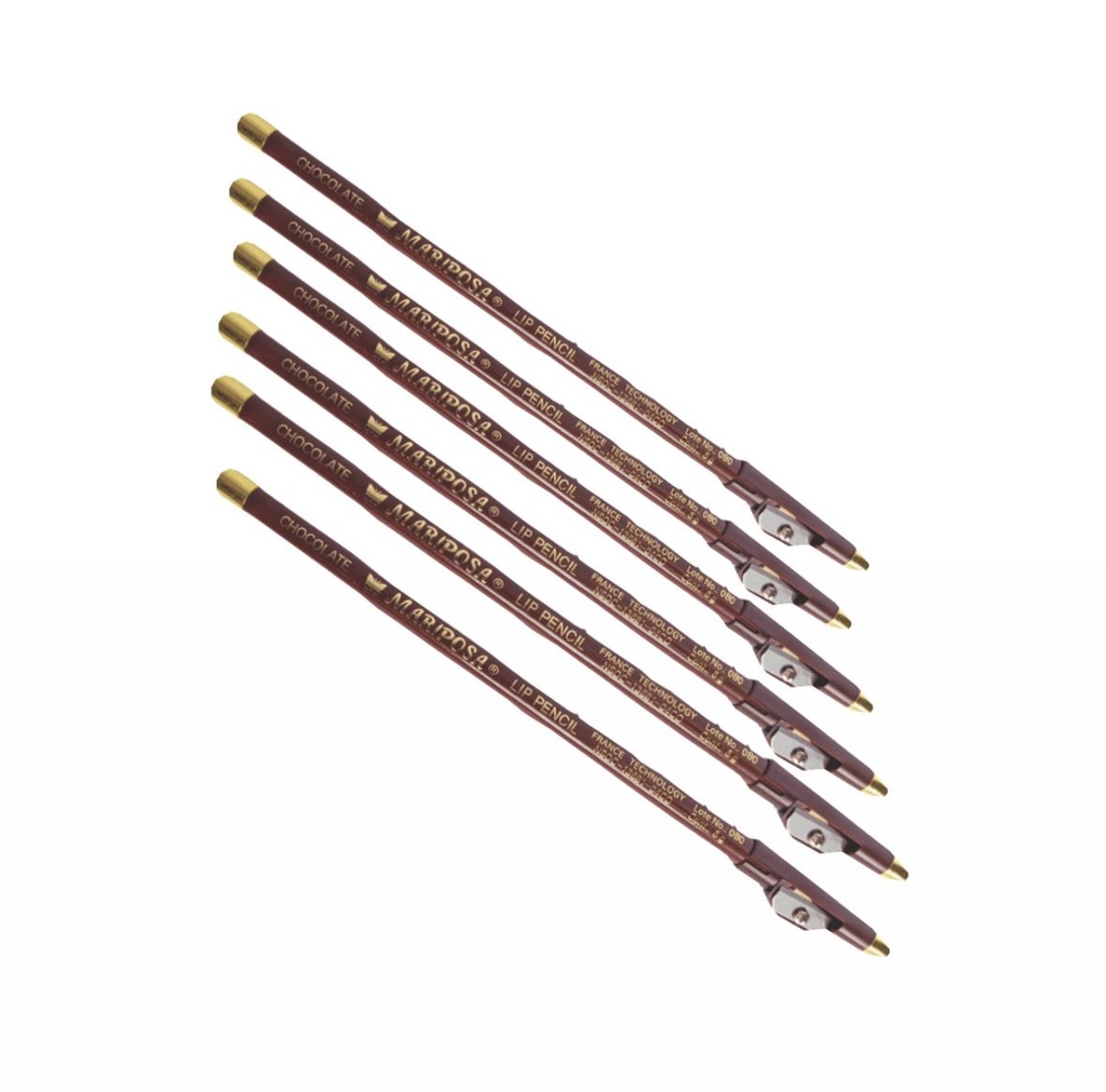 Lapiz ojos mariposa chocolate bolsa X12 (UND $1.800)