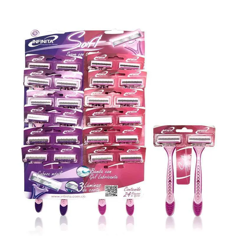 Maquina afeitar infinita carton x24 dama