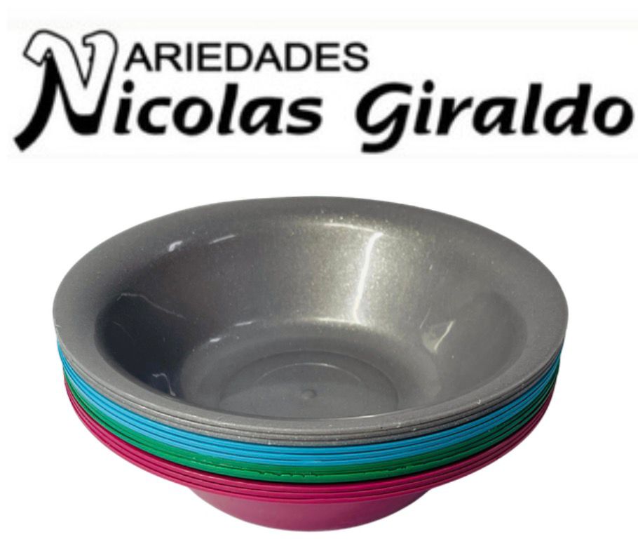 Plato plastico hondo XL grande PQT X12