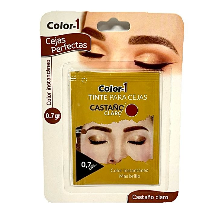 Tinte cejas castaño claro color uno