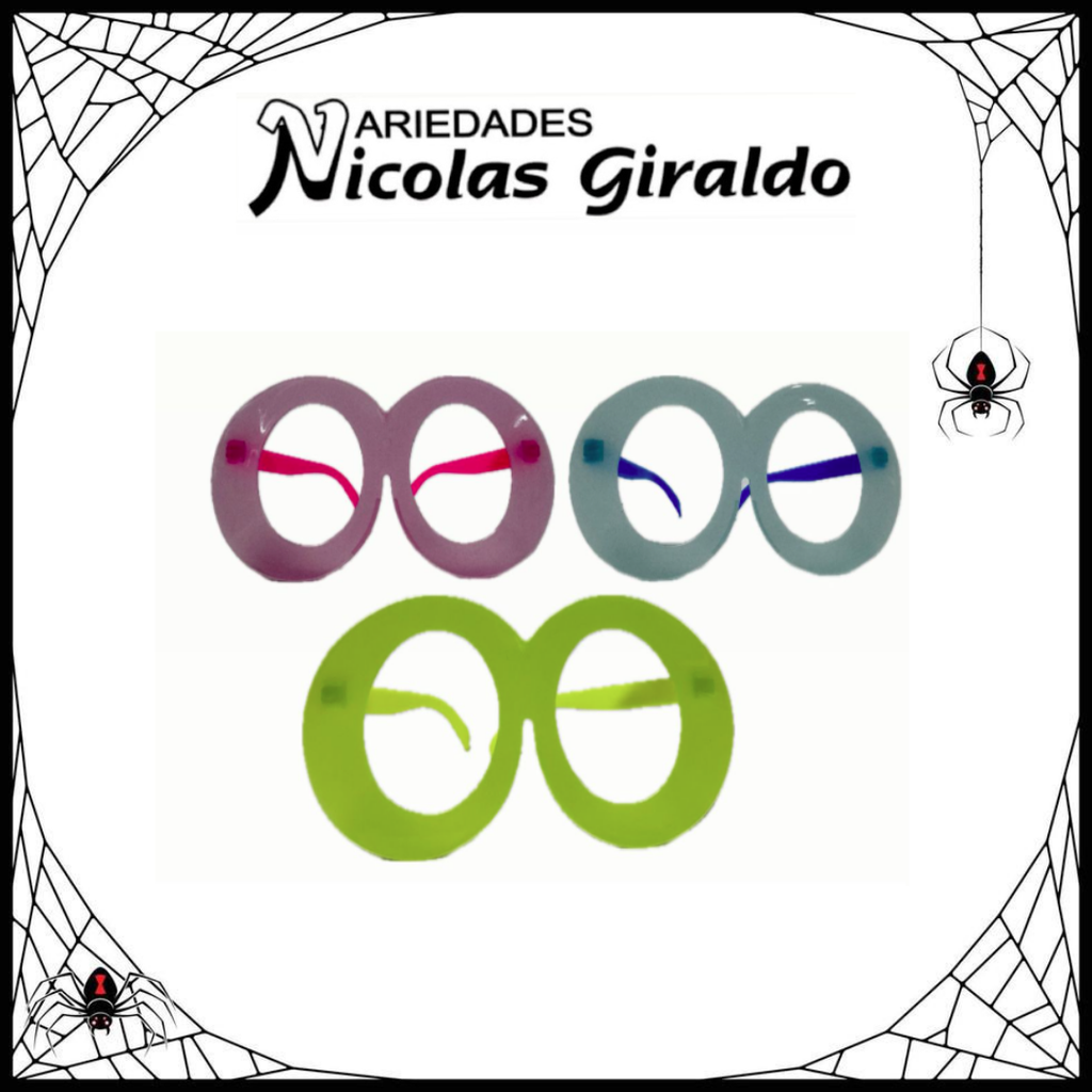 @Gafa halloween neon ovalada pqt x12
