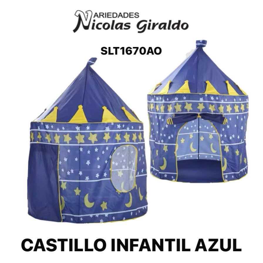 @Castillo infantil azul