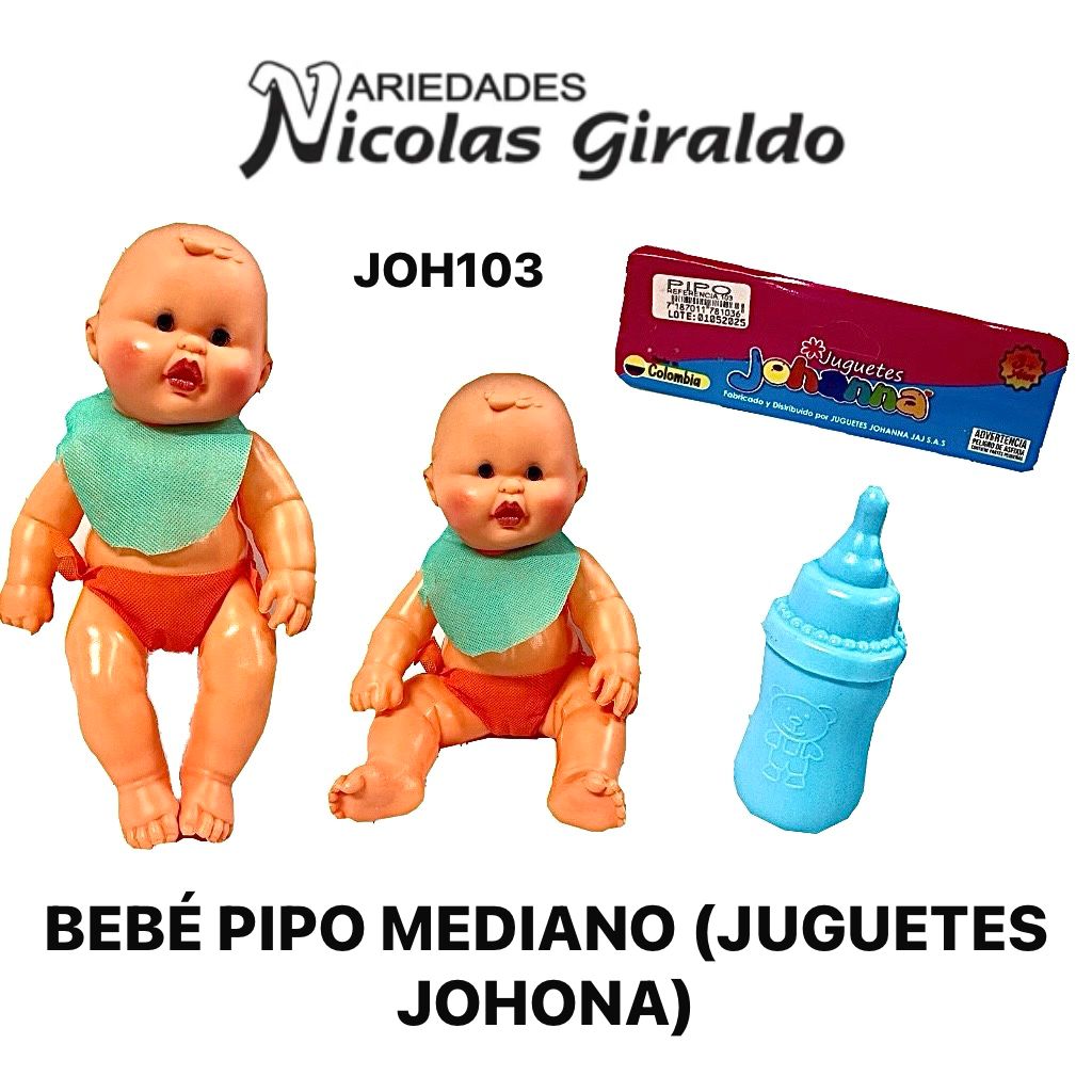 Bebe pipo mediano (juguetes johana)