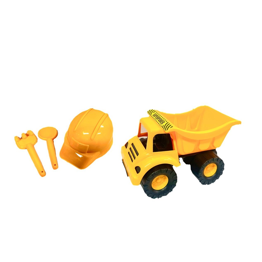 Volqueta con casco proyecciones