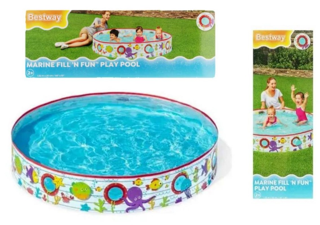 Piscina rigida pequeña 1.52m x25cm