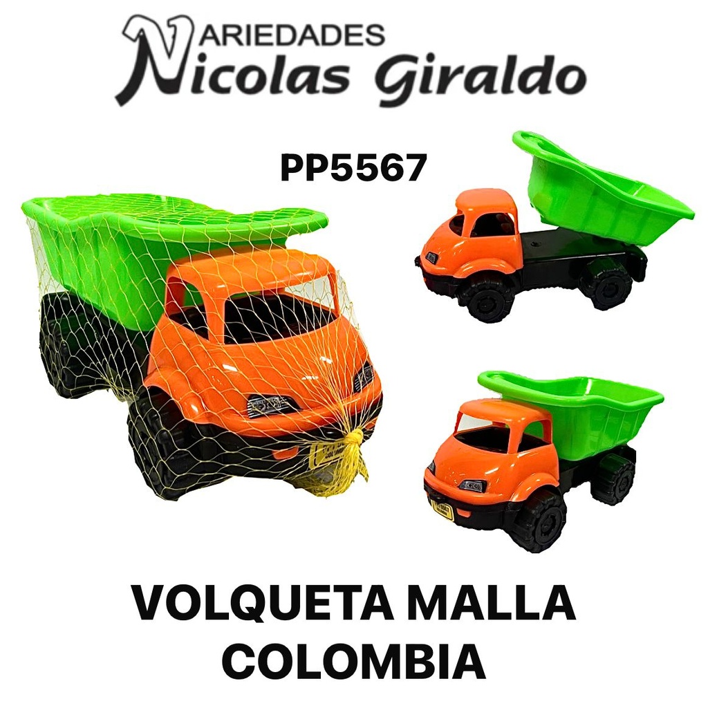 Volqueta malla colombia 