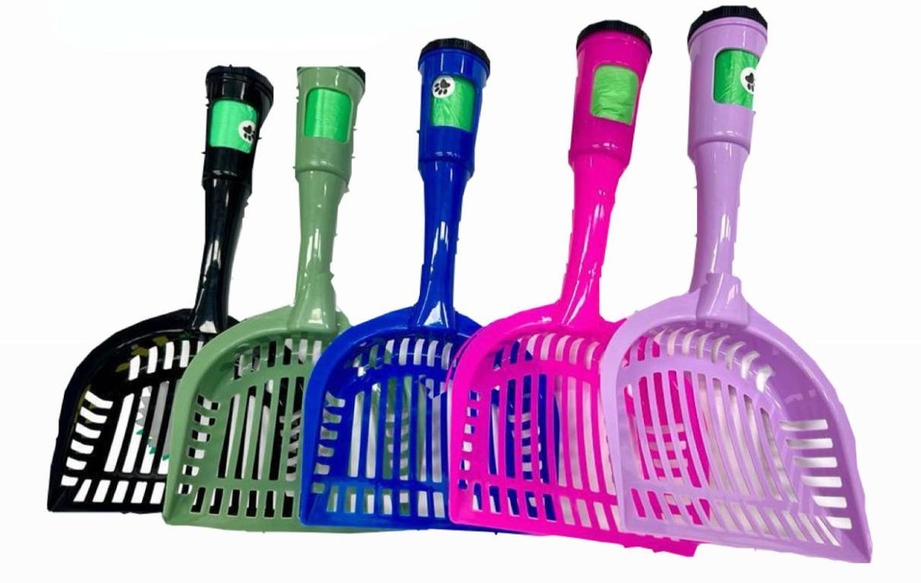 Pala recogedor excremento con dispensador