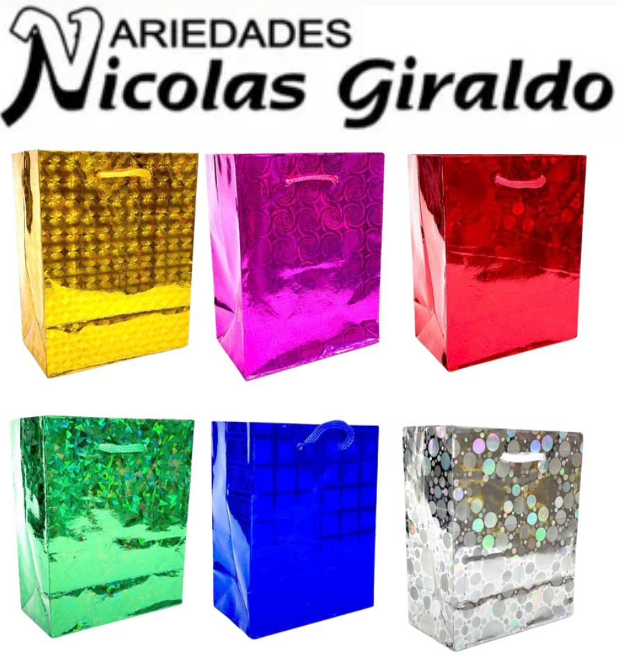 Bolsa regalo tornasol grande 32x45 pqtx12