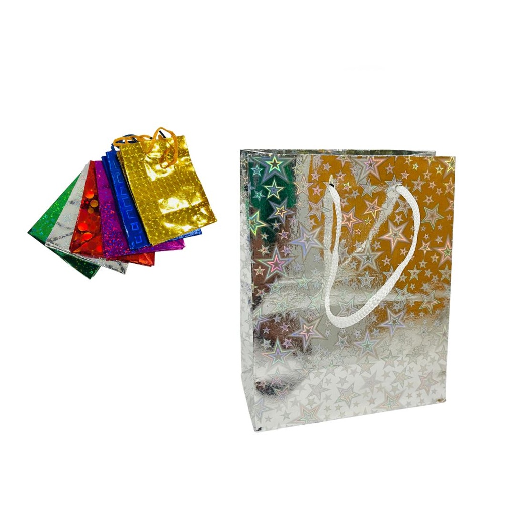 Bolsa regalo tornasol mini 12x15 PQT X12