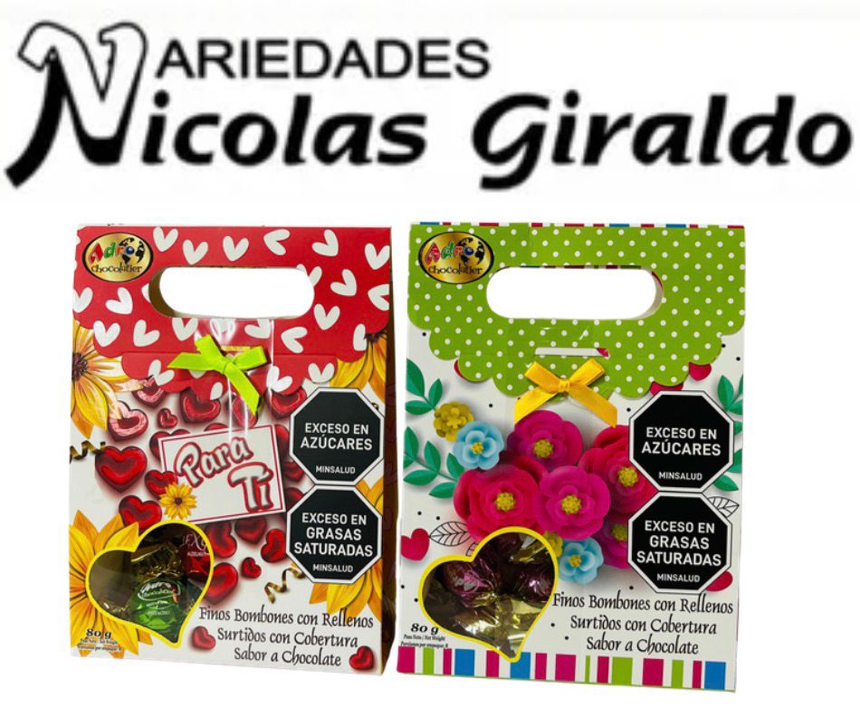 Chocolate adro estuche carnival