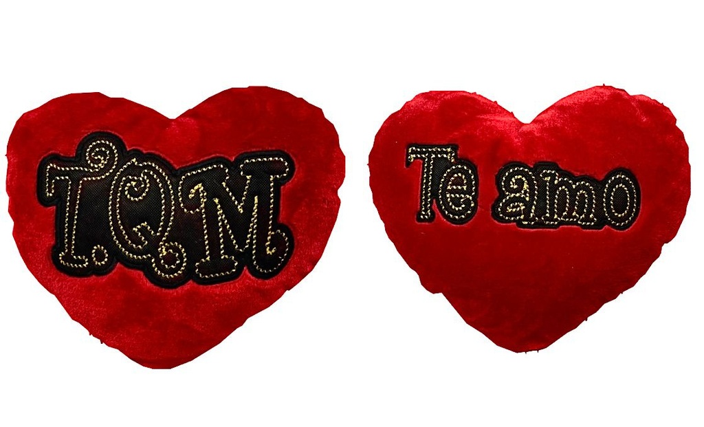 Cojin corazon rojo 38x48 cariñitos