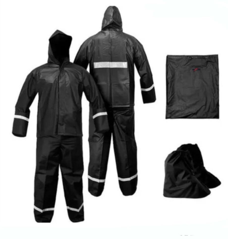 Traje impermeable fino con capucha 2XL