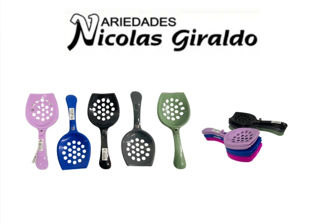 Pala recogedor excremento sencilla paquete x12