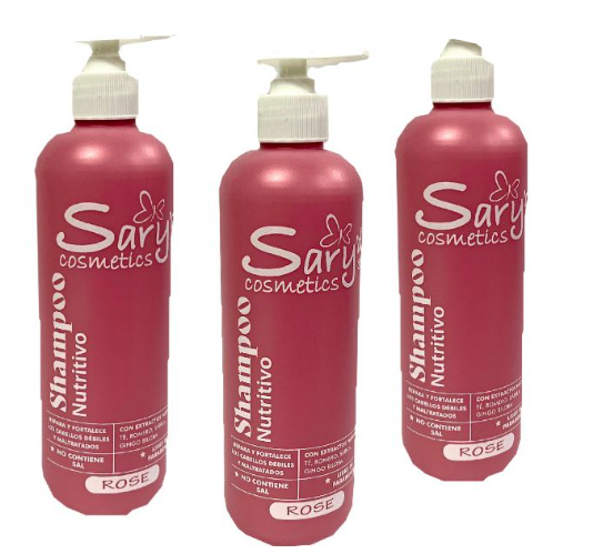 shampoo nutritivo saryd x500 ml rosado