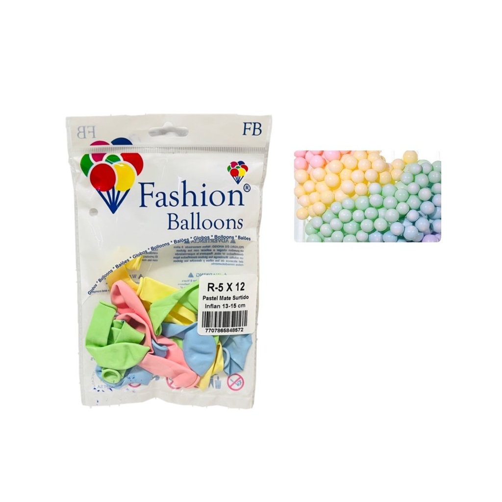 Bomba ballons r5x12 pastel