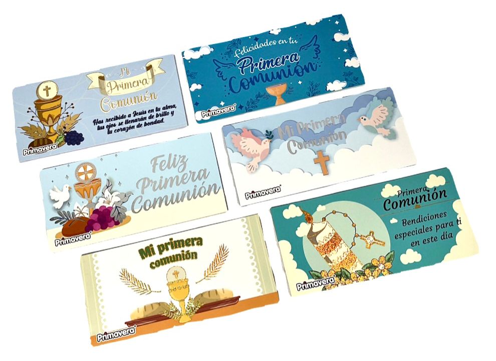 Lluvia sobre primavera primera comunion x12 