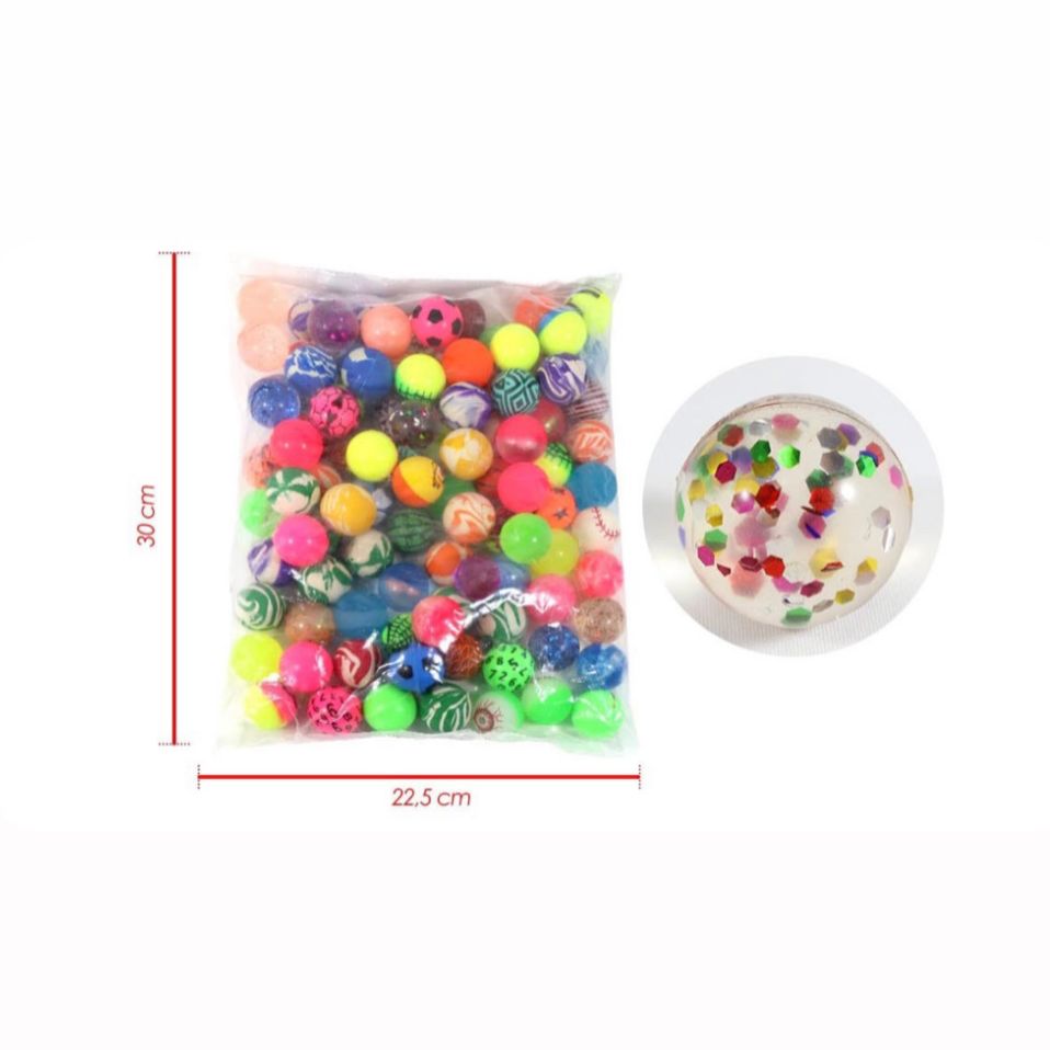 Pelota loca mediana colores surtidas x100