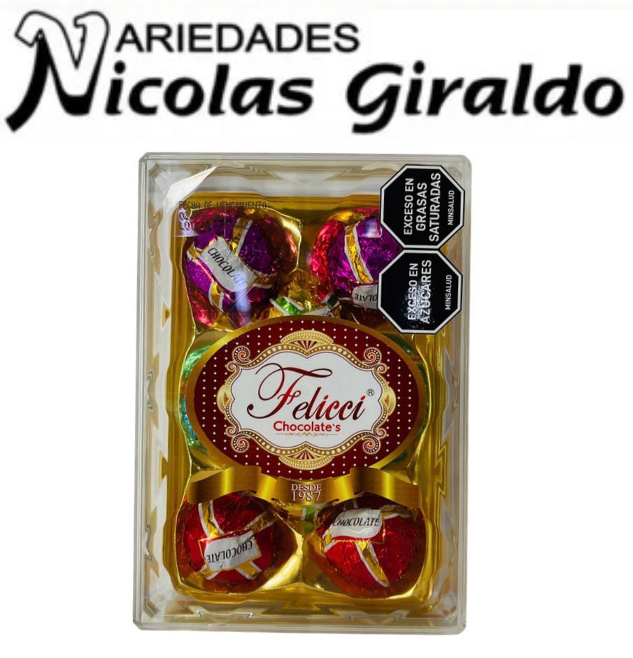Chocolate feliccie cubo x8