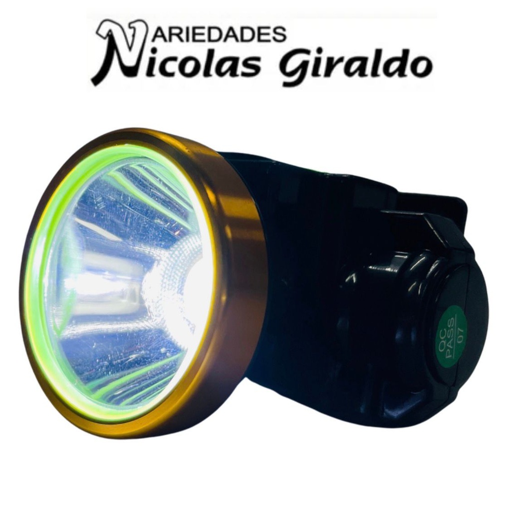 Linterna minera recargable bengala