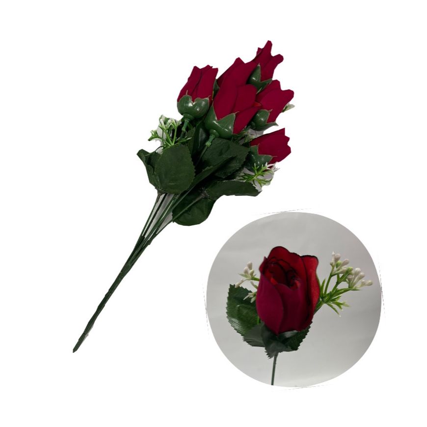 Flor ramo x6 roja gamusa  