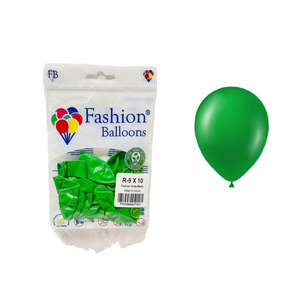 Bomba ballons r9x10 verde medio