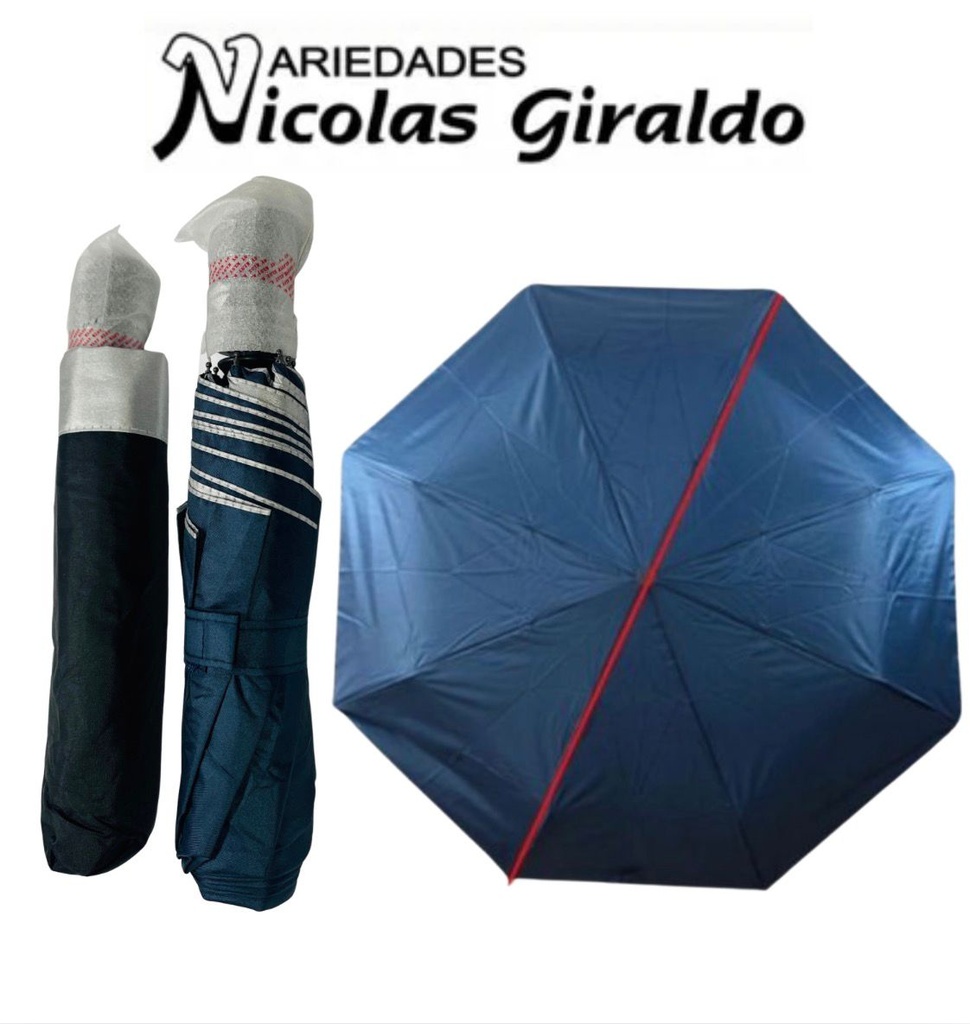 Sombrilla dama automatica con filtro fondo entero