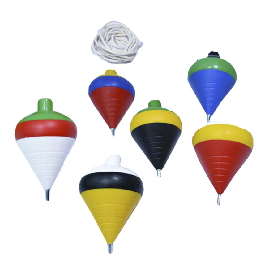 Trompo plastico tricolor x12 