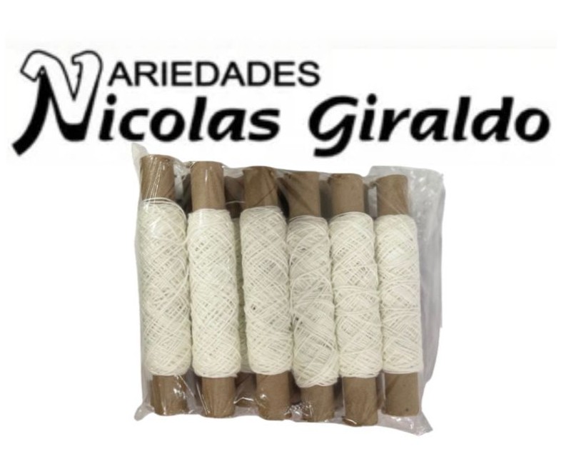 Hilaza tubo pequeña x12 