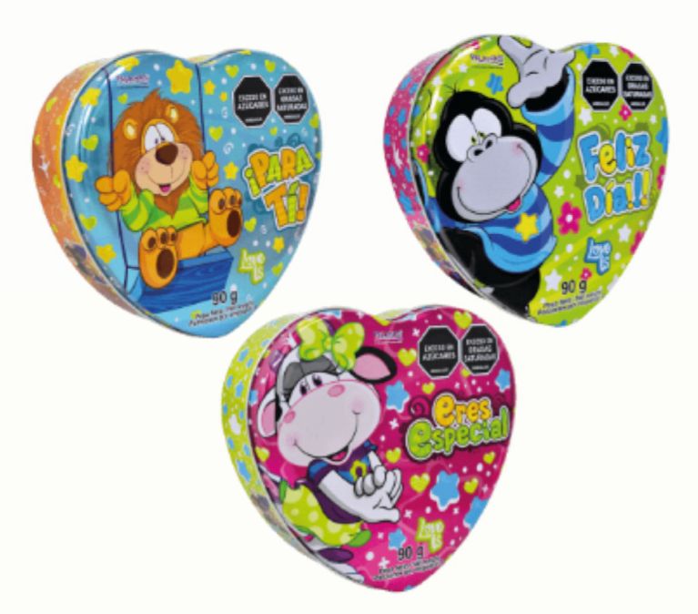 Chocolate adro estuche lata corazon pelanas x90 gr
