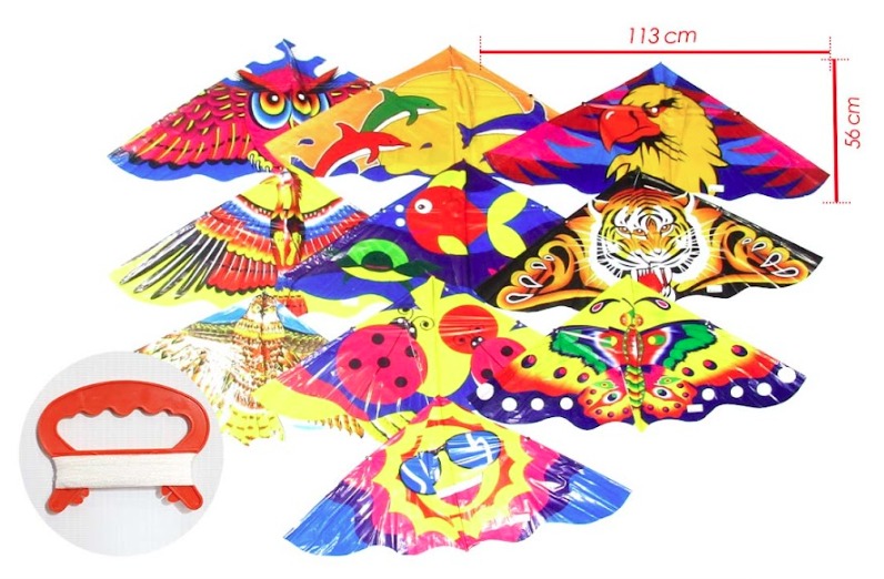 Cometa papa gallo plastica estampada