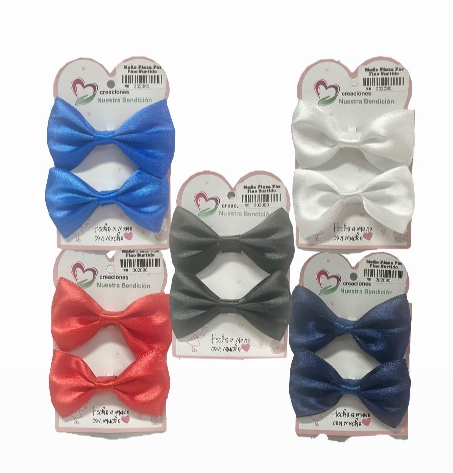 @Moño pinza par surtido color PQT X12 