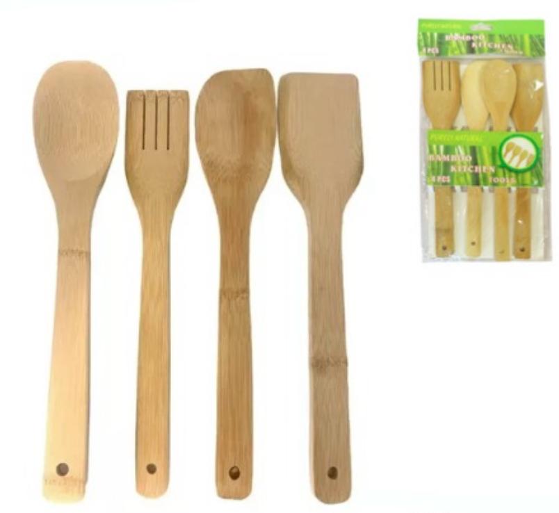 @Cuchara bambu x4