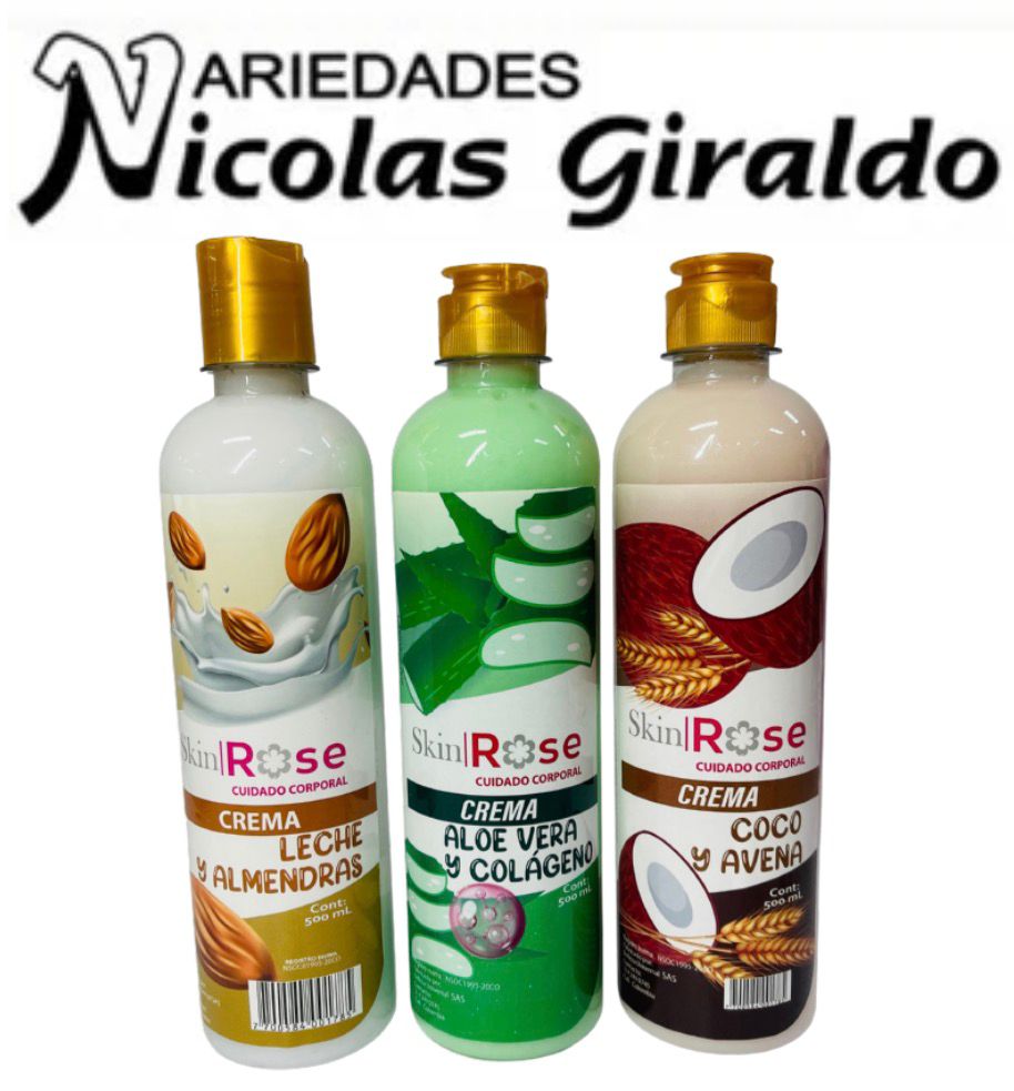 Crema corporal skin rose x500 ml 