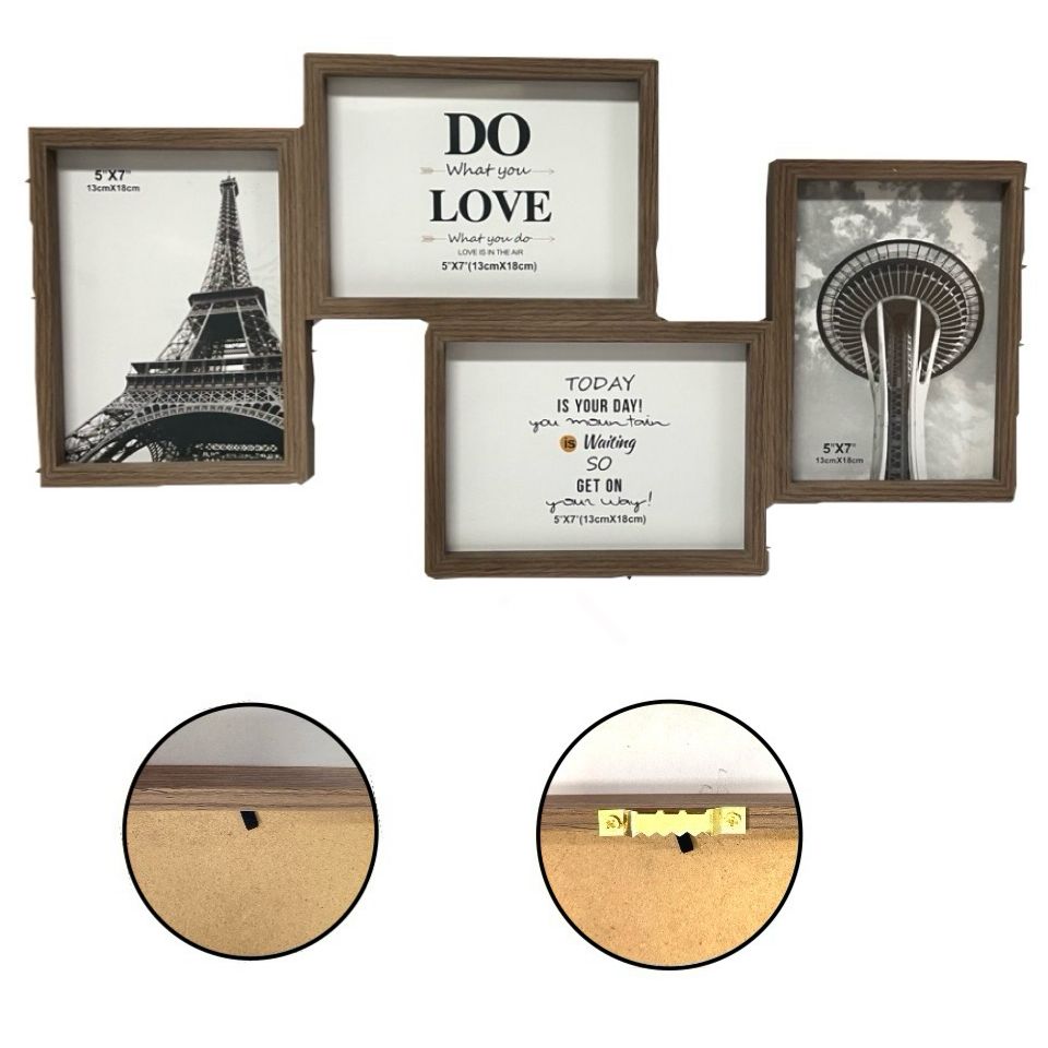 Porta retrato cuadrado x4 grande 