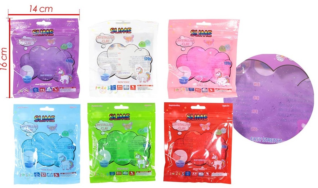 Slime bolsa 120g PQT X6 
