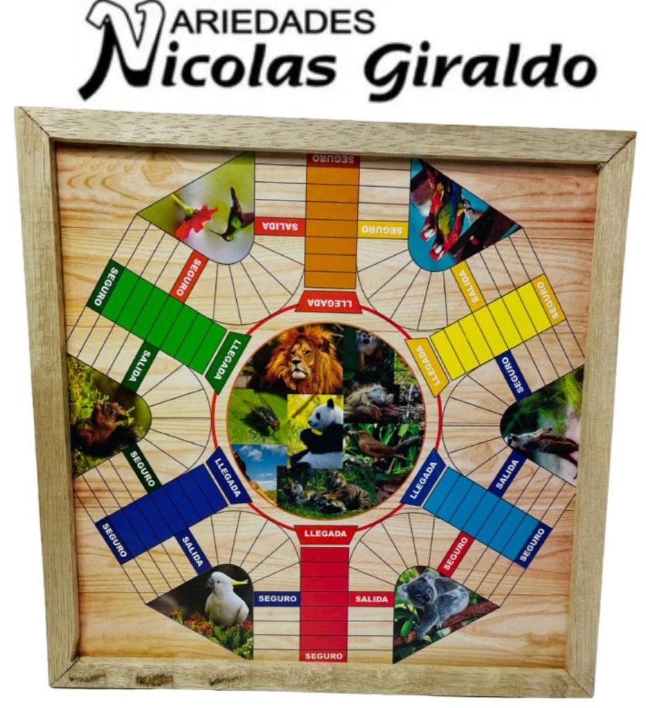 Parques 6 puestos marco madera