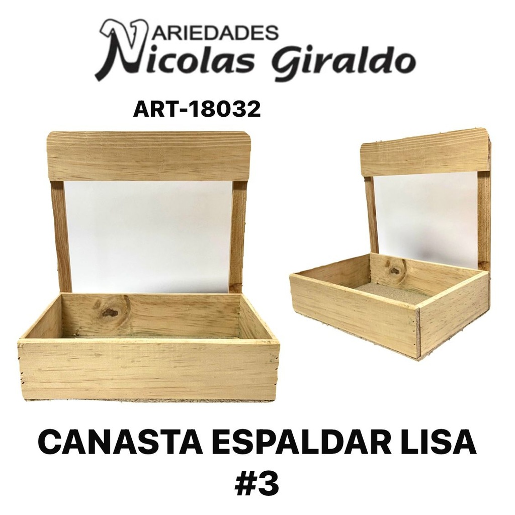 Canasta espaldar lisa #3