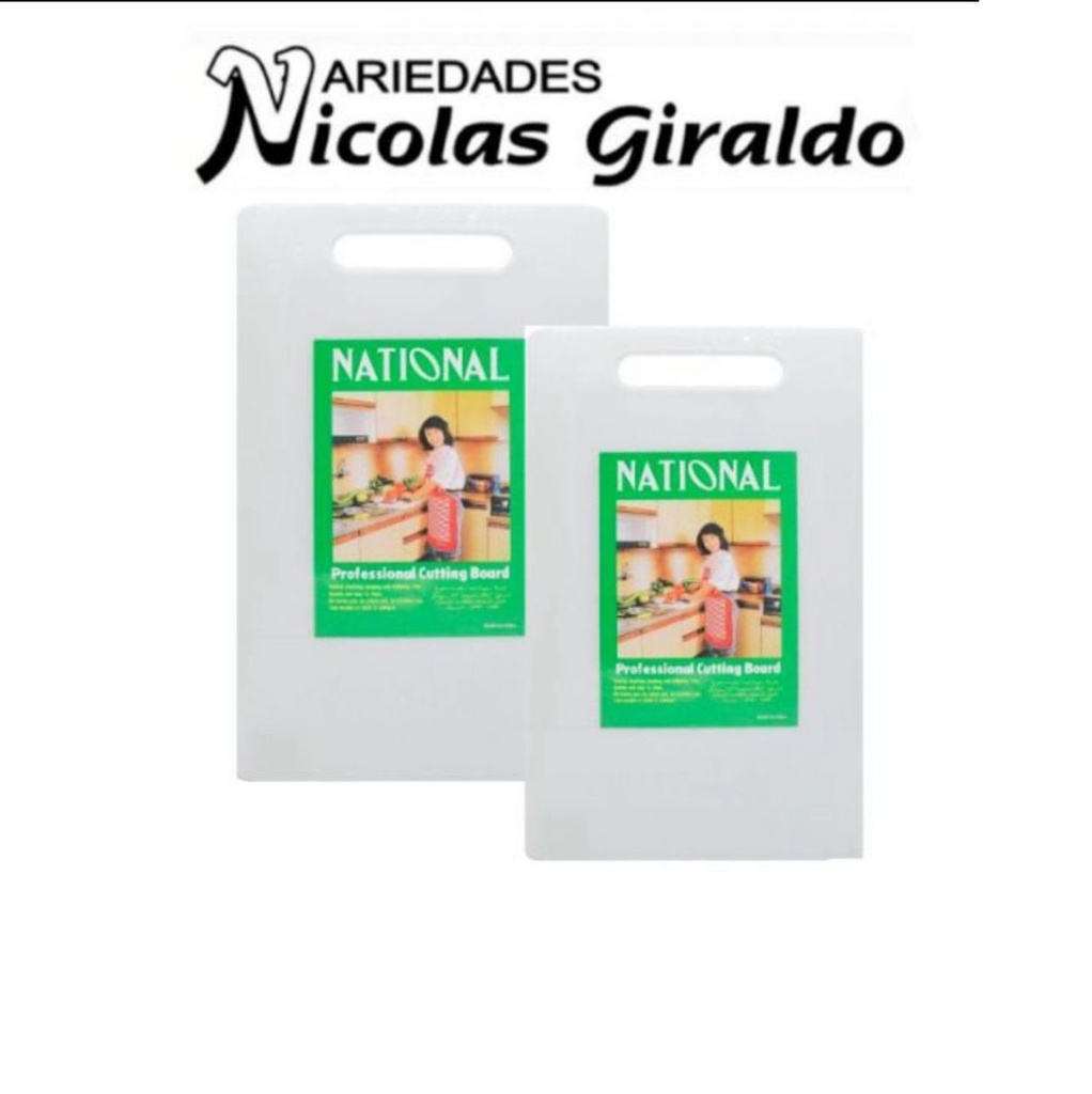 Tabla picar national blanca pequeña 37x23 