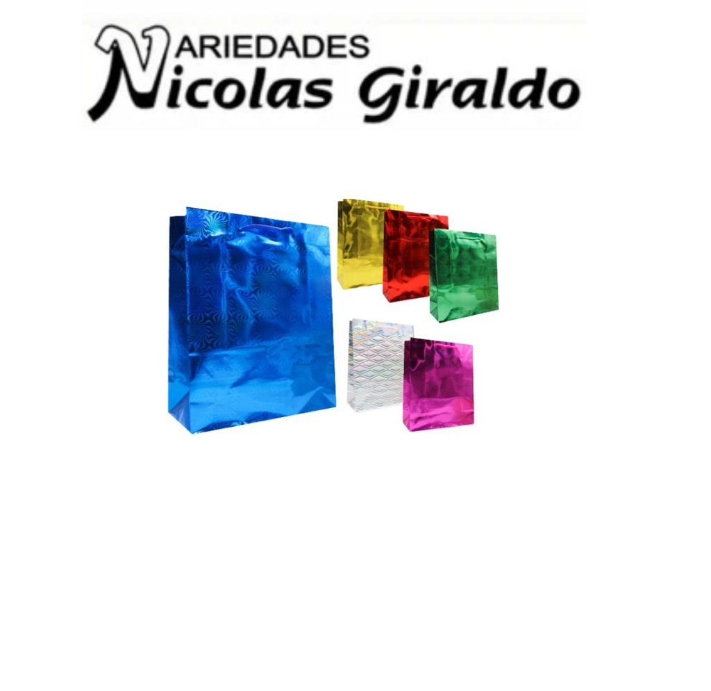 Bolsa regalo tornasol grande 32x45 pqtx12