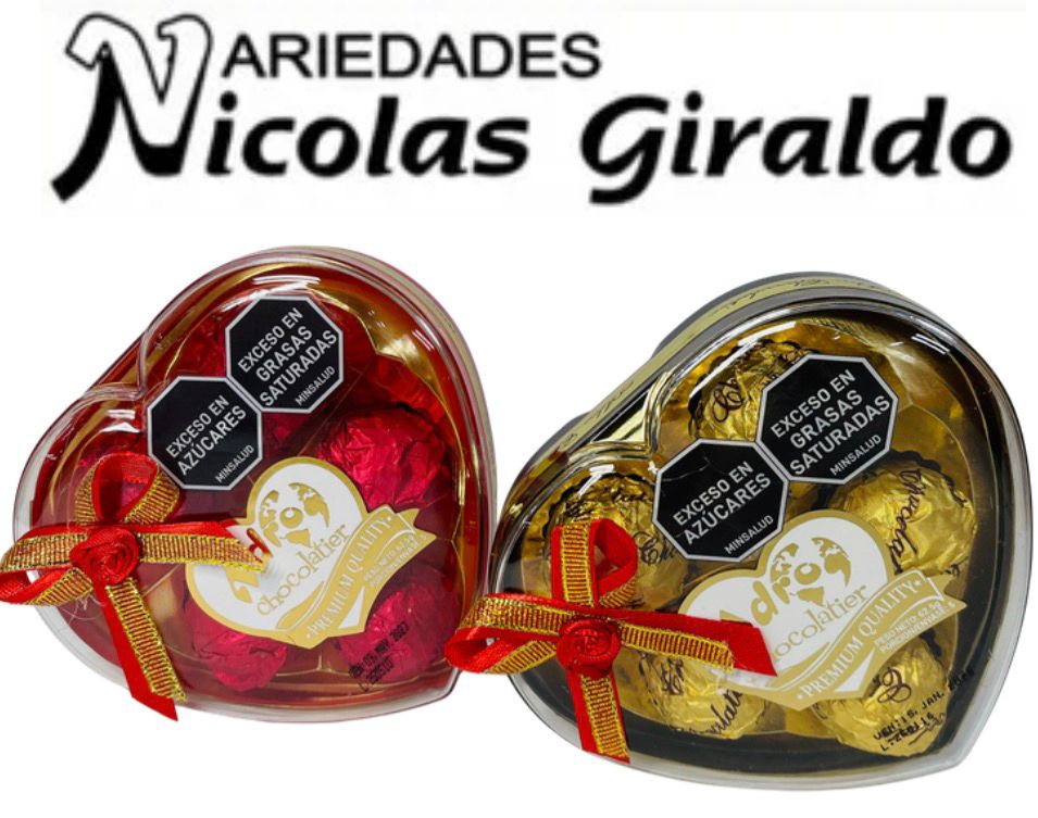 Chocolate adro corazon X5 