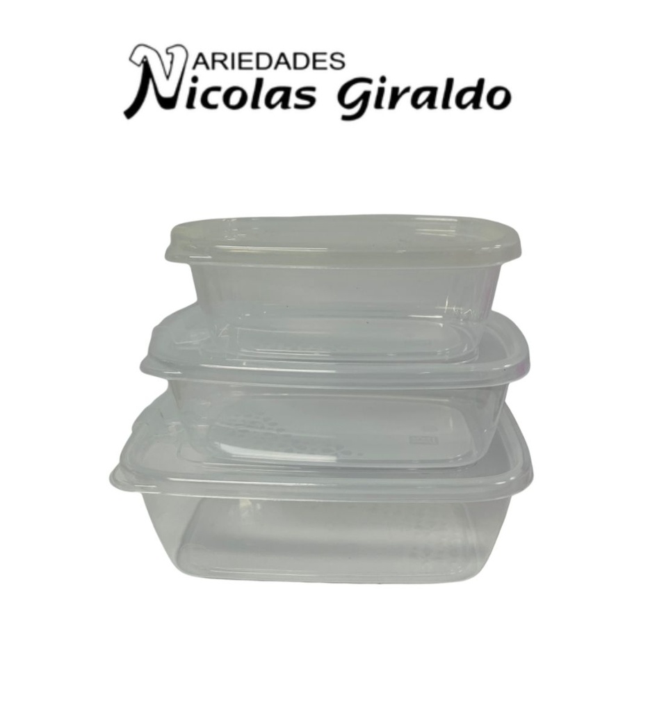 Coca rectangular con valvula x3 praktiplas 