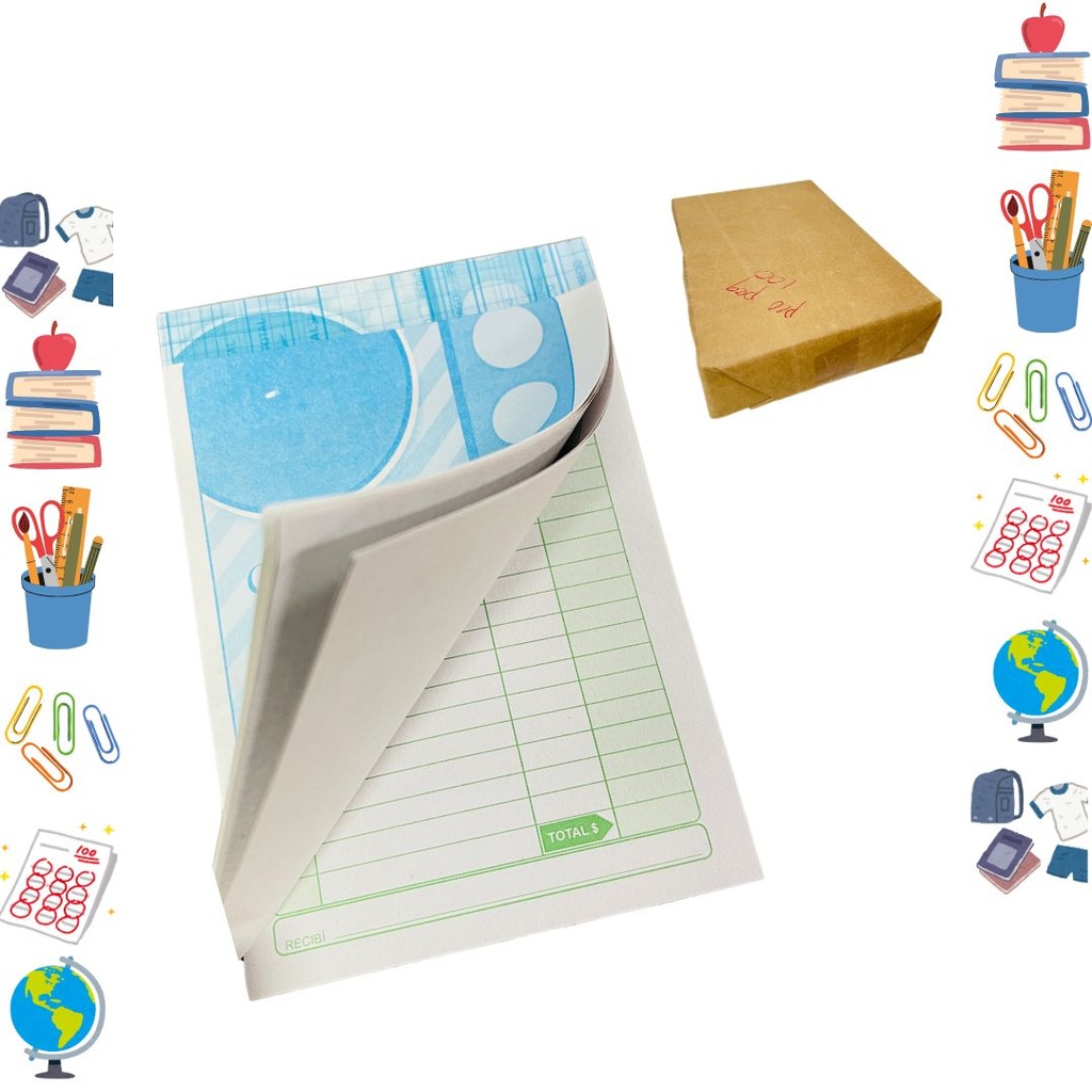 Talonario periodico pequeño sencillo pqt x100