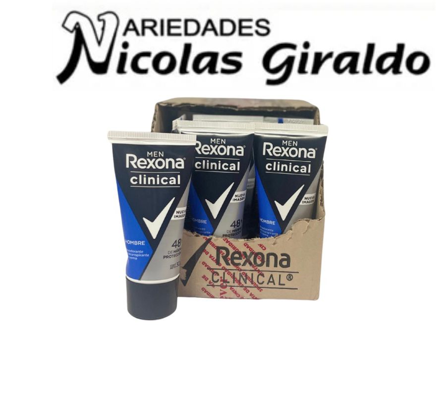 Desodorante rexona clinical hombre colapsible  CJ X12