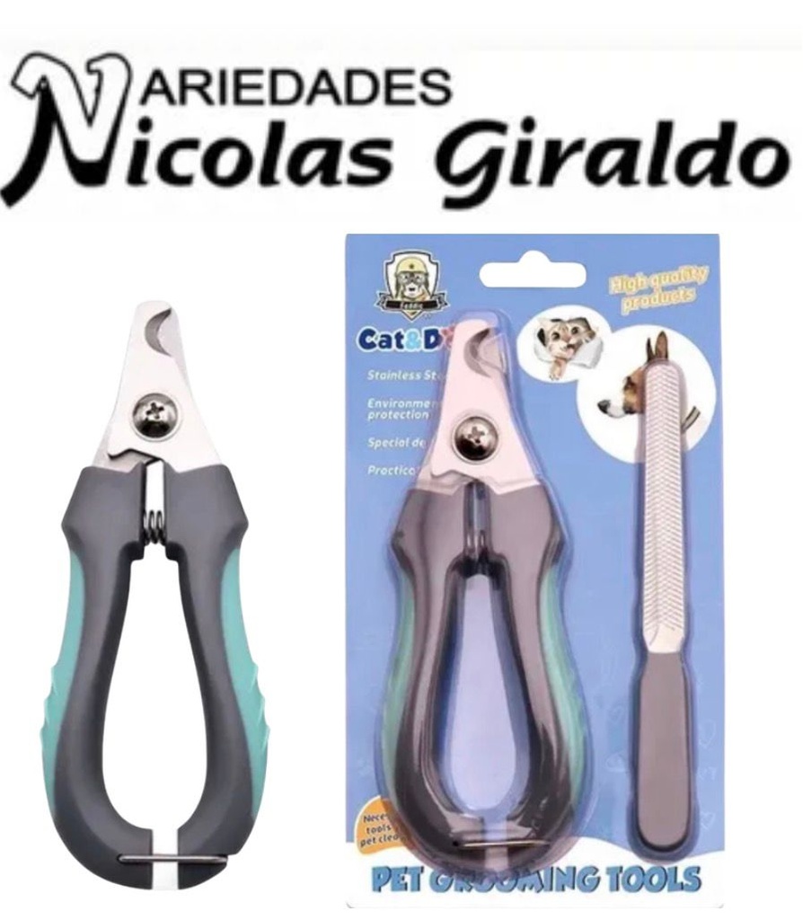 Corta uñas mascota con lima 